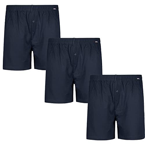 ADAMO Boxershort im 3er Pack Übergröße 8XL oder 20 in 7 Farben, Größe:10, Farbe:Dunkelblau von ADAMO