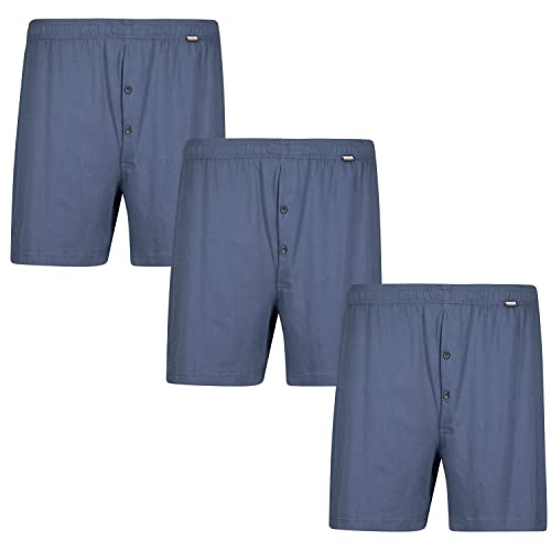 ADAMO Boxershort im 3er Pack Übergröße 8XL oder 20 in 7 Farben, Größe:9, Farbe:Dark Denim von ADAMO