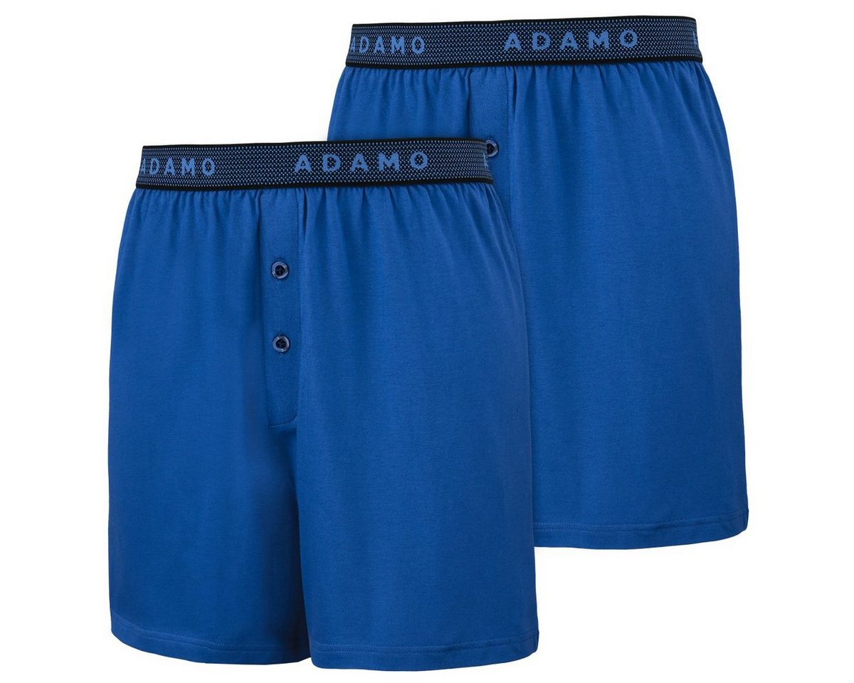 ADAMO Boxershorts Adamo 2er-Pack Boxershorts Übergröße royalblau (Packung, 2-St., 2er-Pack) von ADAMO