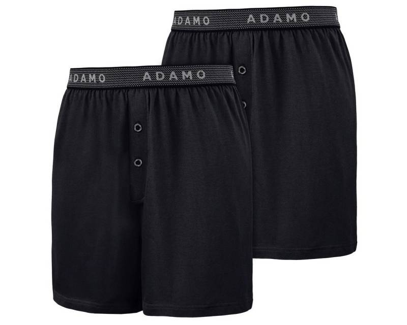 ADAMO Boxershorts Adamo 2er-Pack Boxershorts Übergröße schwarz (Packung, 2-St., 2er-Pack) von ADAMO