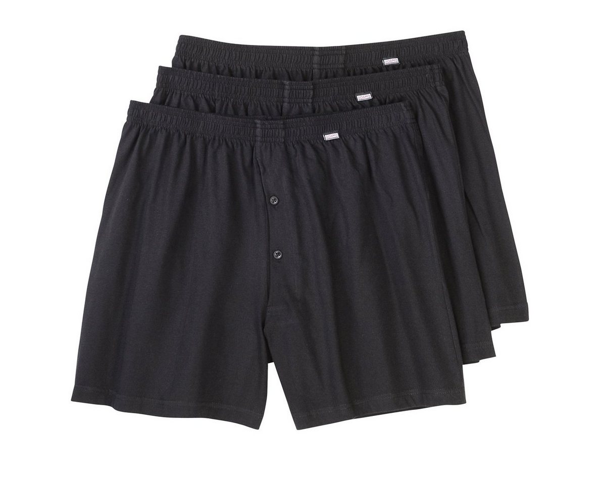 ADAMO Boxershorts Große Größen Herren Boxershorts 3er-Pack schwarz Adamo (Packung, 3-St., 3er-Pack) von ADAMO