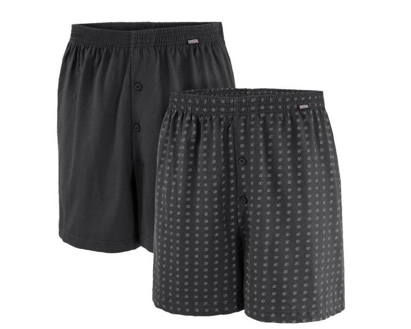 ADAMO Boxershorts Boxershorts Übergröße 2er Pack anthrazit Adamo (Packung, 2-St., 2er-Pack) von ADAMO
