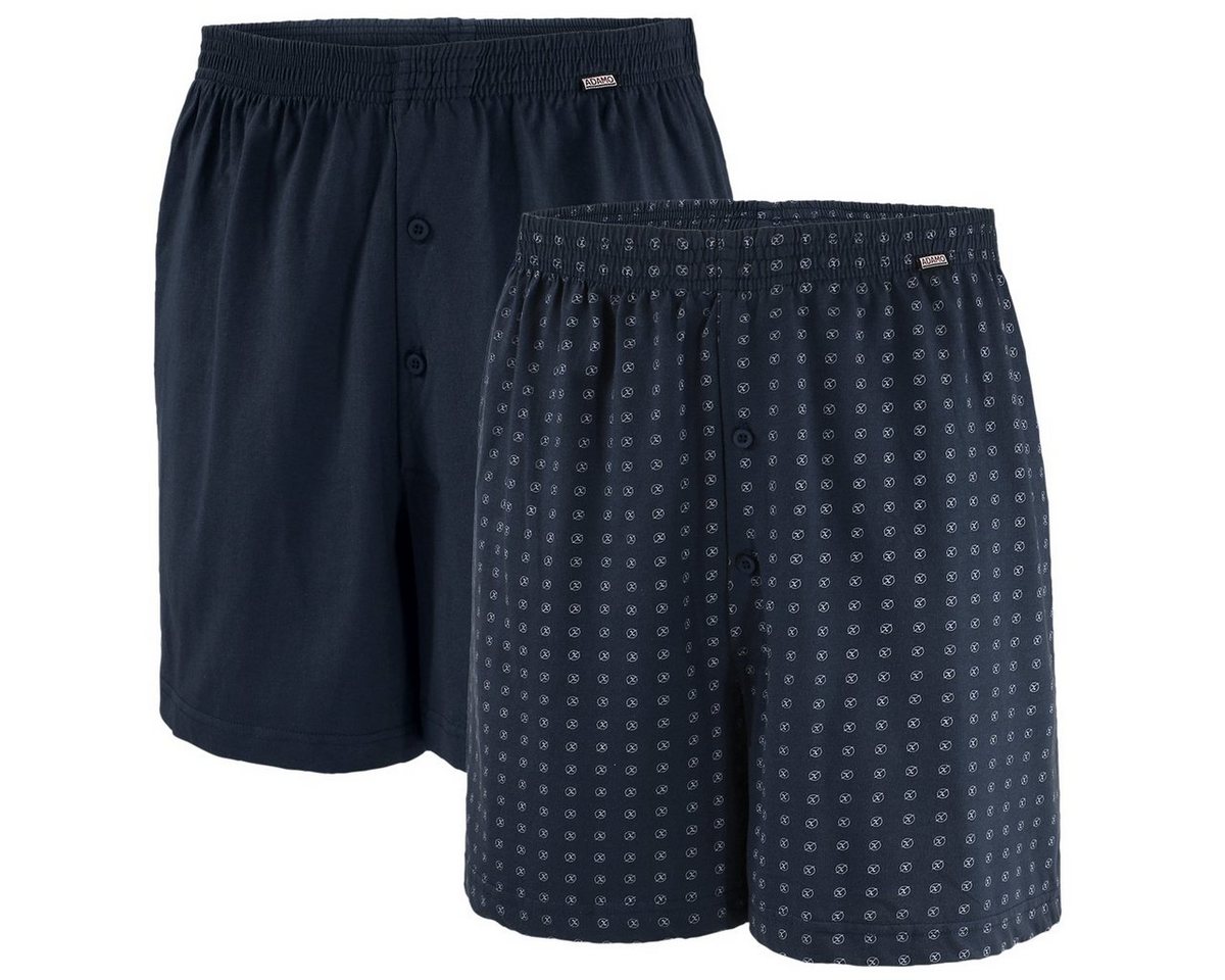 ADAMO Boxershorts Boxershorts große Größen Herren 2er Pack Dean dunkelblau Adamo (Packung, 2-St., 2er-Pack) von ADAMO