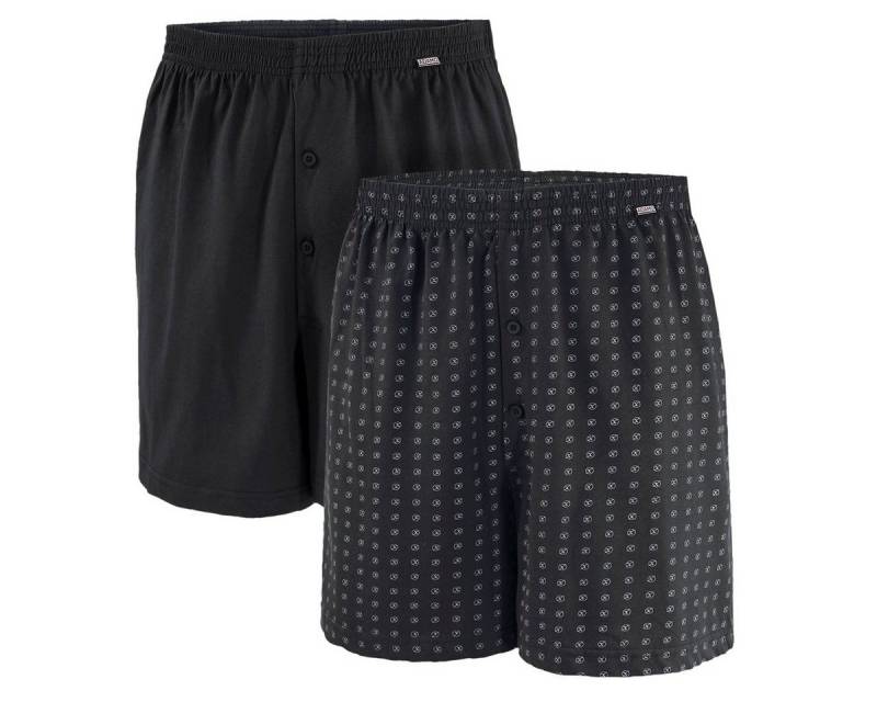ADAMO Boxershorts Boxershorts Übergröße 2er Pack schwarz Adamo (Packung, 2-St., 2er-Pack) von ADAMO