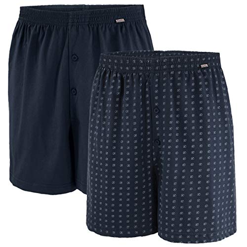 ADAMO Boxershorts Übergröße 2er Pack dunkelblau, deutsche Wäschegröße:22 von ADAMO