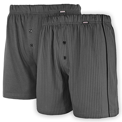 ADAMO David Boxershort im Doppelpack grau 8XL-20 von ADAMO