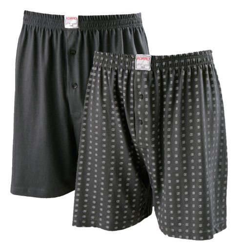 ADAMO Dean Boxershort im Doppelpack anthrazit 10XL-24 von ADAMO