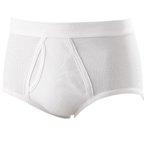 ADAMO Doppelripp Slip weiß Übergrößen, deutsche Wäschegröße:16 von ADAMO