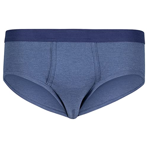 ADAMO Dunkelblauer XXL Slip mit Eingriff in Feinripp Wäschegröße 20, Größe:14 von ADAMO