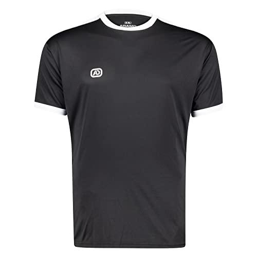 ADAMO Extra langes Herren Funktionsshirt halbarm Serie ''MALTE Tall Fit in Langgrößen MT bis 5XLT, Größe:XLT, Farbe:Schwarz' von ADAMO