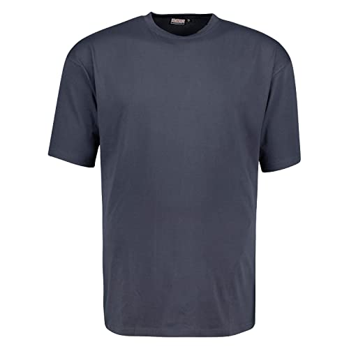 ADAMO Extra langes Herren Rundhalsshirt halbarm anthrazit Serie Magic Tall Fit in Langgrößen 98 bis 122, Größe:102 von ADAMO