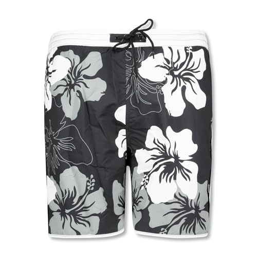 ADAMO Große Größen Badebermuda Herren schwarz in 2XL-12XL Serie 'Elmar', Größe:XXL von ADAMO