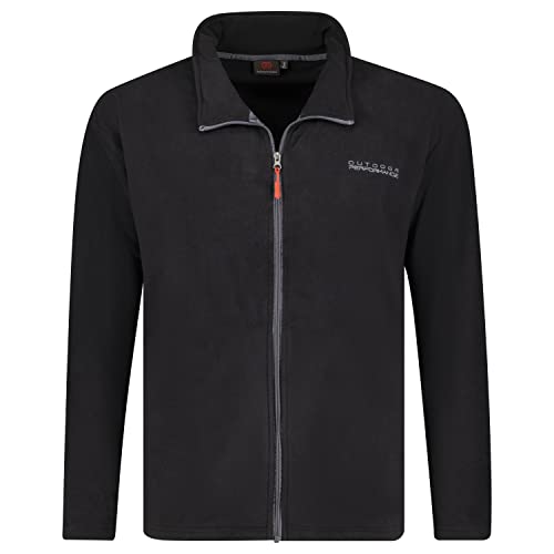 ADAMO Große Größen Herren Fleecejacke in schwarz Modell Toronto Größe 2XL - 12XL, Größe:10XL ADAMO Große Größen Herren Fleecejacke in schwarz Modell Toronto Größe 2XL - 12XL, Größe:10XL von ADAMO