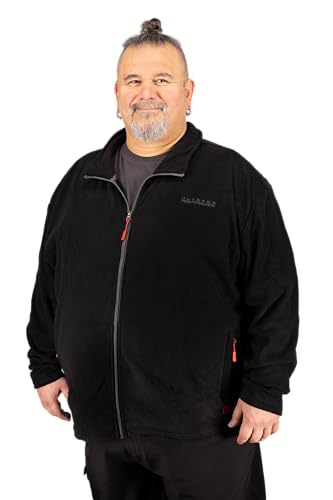 ADAMO Große Größen Herren Fleecejacke in schwarz Modell Toronto Größe 2XL - 12XL, Größe:8XL von ADAMO