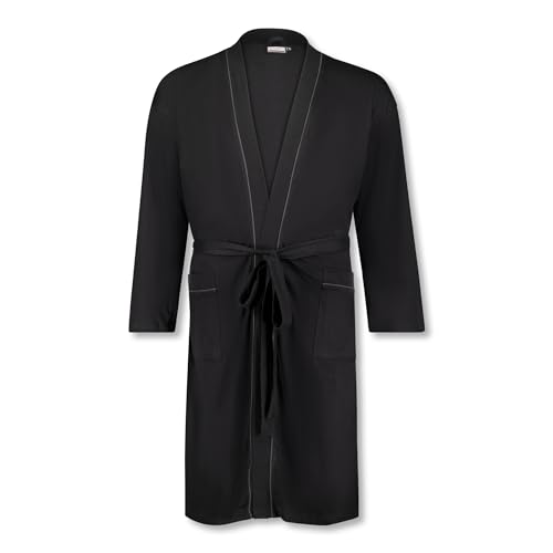 ADAMO Hausmantel für Herren in schwarz bis Übergröße 10XL, Größe:7XL von ADAMO