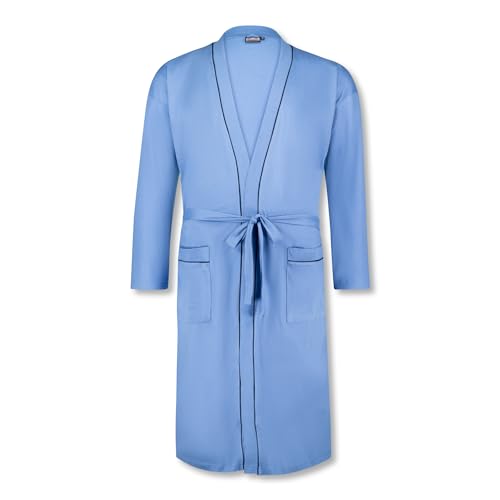 ADAMO Hellblauer Hausmantel für Herren Übergrößen bis 10XL, Größe:6XL von ADAMO