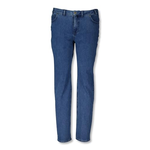 ADAMO Herren 5-Pocket Jeans lang mit Stretch in großen Größen 56-80 Serie Nevada Mittelblau, Deutsche Größen:70 von ADAMO