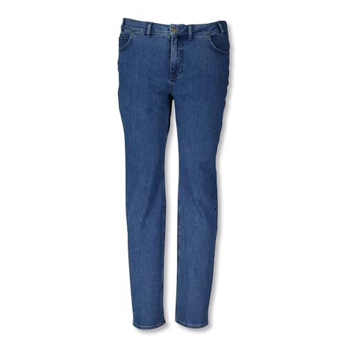 ADAMO Herren 5-Pocket Jeans lang mit Stretch in großen Größen 56-80 Serie Nevada Mittelblau, Deutsche Größen:74 von ADAMO