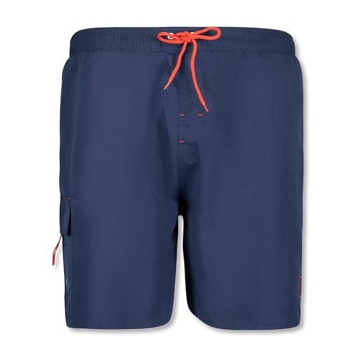ADAMO Herren Badehosen Beach Bermuda Short Serie Kuba Marineblau in Übergrößen bis 12XL, Größe:7XL von ADAMO