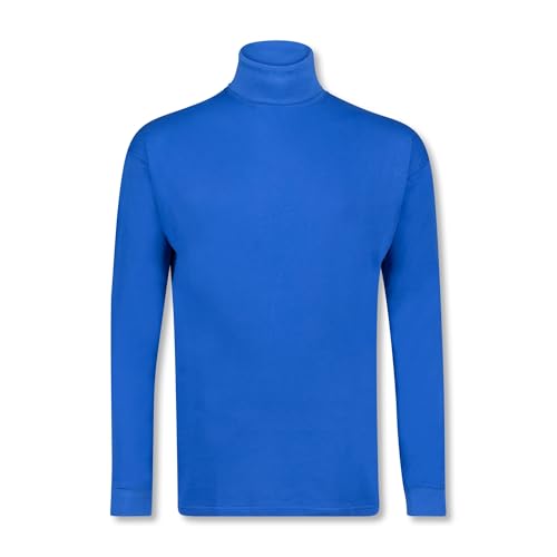 ADAMO Herren Basic Shirt Langarm royal mit Rollkragen bis Übergröße 12XL, Größe:6XL von ADAMO