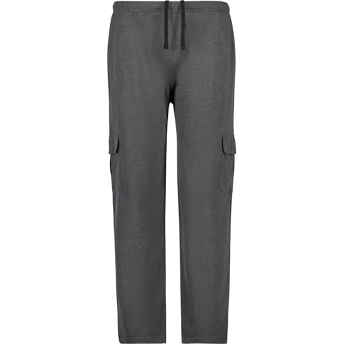 ADAMO Herren Cargo-Jogginghose in großen Größen bis 14XL Serie THASSOS, Größe:10XL, Farbe:anthrameliert von ADAMO