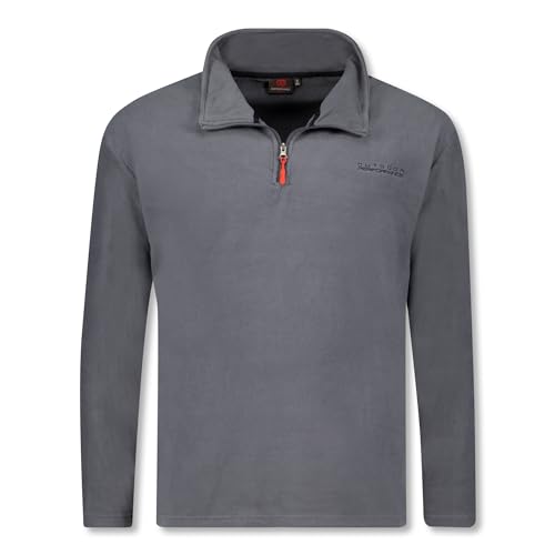 ADAMO Herren Fleece Troyer Serie Vancouver grau bis Übergröße 12XL, Größe:3XL von ADAMO