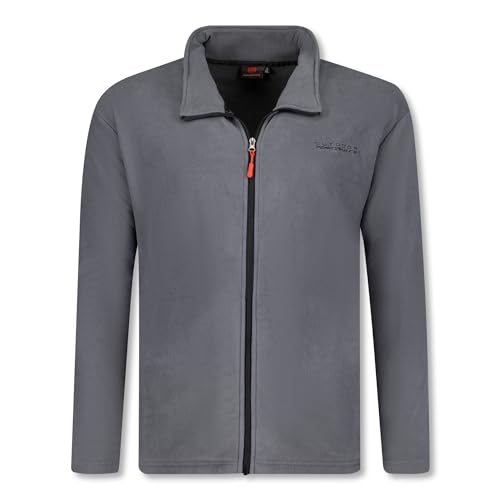 ADAMO Herren Fleecejacke in grau Modell Toronto in Übergrößen bis 12XL, Größe:XXL von ADAMO