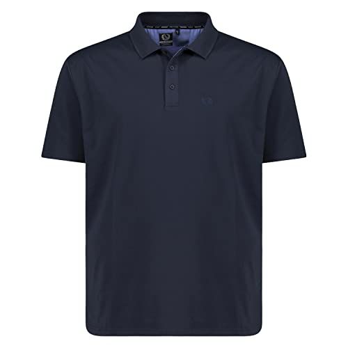 ADAMO Herren Funktions Polo-Shirt extra lang kurzärmlig Modell Peer Tall Fit in Langgrößen MT - 5XLT, Größe:2XLT, Farbe:Dunkelblau von ADAMO
