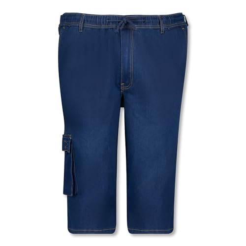 ADAMO Herren Jeans Jogging Caprihose in großen Größen bis 12XL Serie Dallas Navy, Größe:12XL von ADAMO