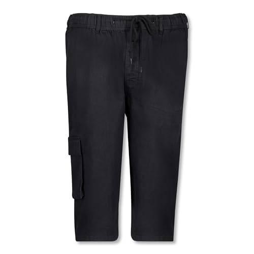 ADAMO Herren Jeans Jogging Caprihose in großen Größen bis 12XL Serie Dallas schwarz, Größe:5XL von ADAMO