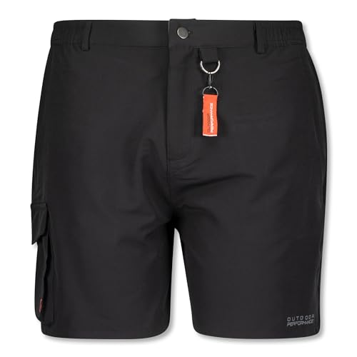 ADAMO Herren Outdoor Short Serie Tim schwarz bis Übergröße 12XL, Größe:10XL von ADAMO