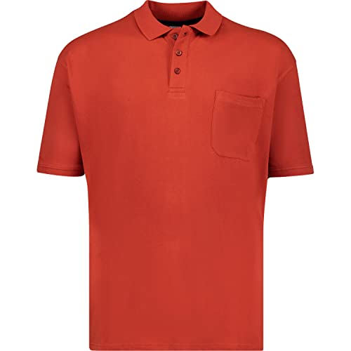 ADAMO Herren Pique Polohemd kurzärmlig Modell Klaas in Terra bis Übergröße 8XL Regular Fit, Größe:3XL von ADAMO