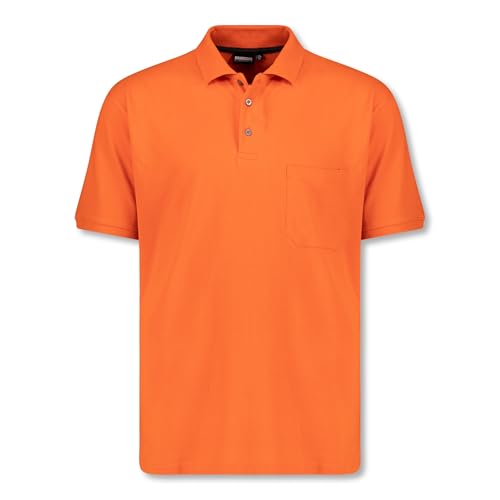 ADAMO Herren Pique Polohemd kurzärmlig Modell Klaas in orange bis Übergröße 10XL Regular Fit, Größe:3XL von ADAMO