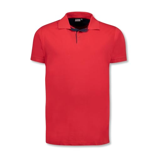 ADAMO Herren Polo Shirt kurzärmlig rot Serie Pablo in Übergrößen bis 12XL / in Pique-Qualität, Größe:12XL von ADAMO