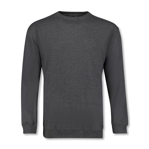 ADAMO Herren Sweatshirt Serie Athen anthrazit meliert Rundhals in Übergrößen bis 14XL, Größe:10XL von ADAMO