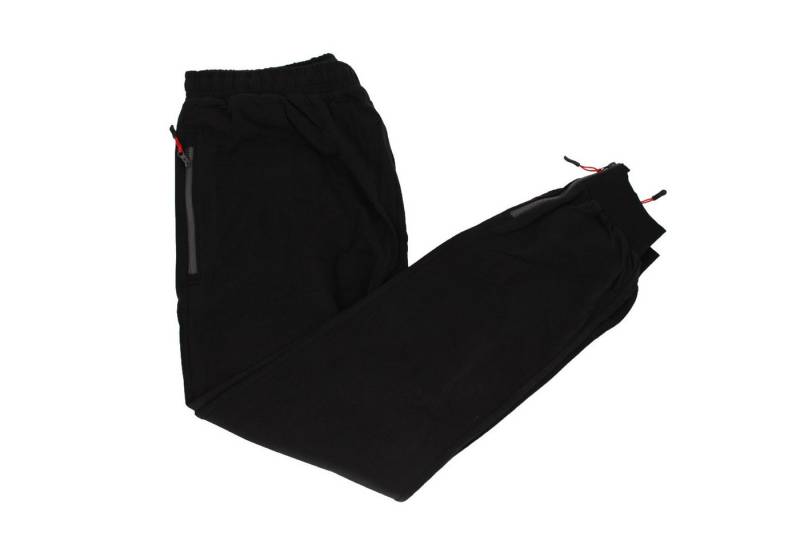 ADAMO Jogginghose Jogginghose mit Bünchen schwarz Schwarz von ADAMO
