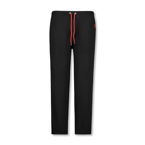 ADAMO Jogginghose lang Ottoman Rippe Herren bis Übergröße 10XL, Größe:9XL, Farbe:Schwarz von ADAMO