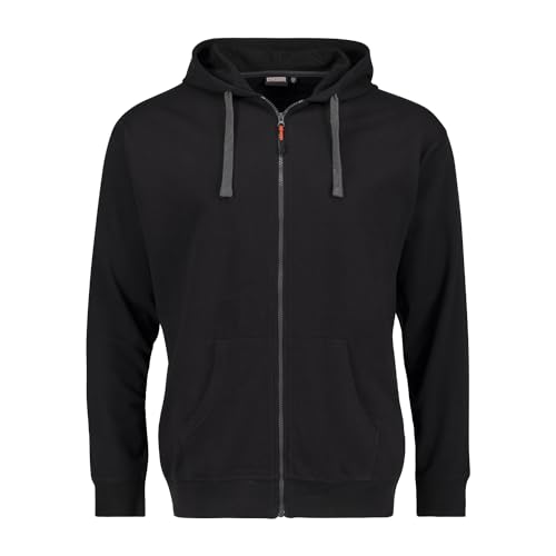 ADAMO Kapuzenjacke Herren Serie NAXOS Große Größen bis 14XL, Größe:10XL, Farbe:Schwarz von ADAMO