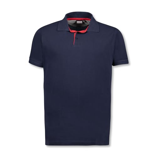 ADAMO Kurzarm Herren Polo Shirt in Marineblau Modell Pablo Übergrößen bis 12XL, Größe:10XL von ADAMO