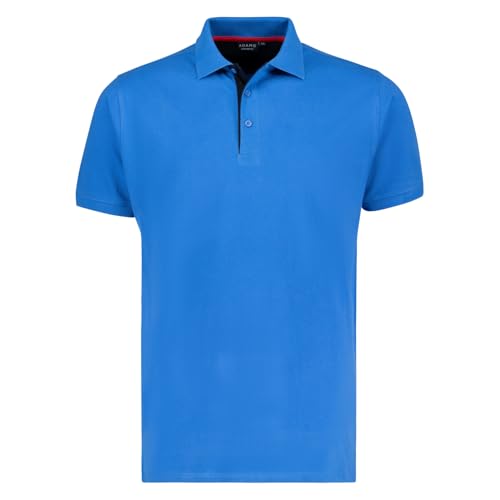 ADAMO Kurzarm Polo Shirt Comfort Fit Serie Paul Pique Qualität für Herren in großen Größen bis 12XL, Größe:7XL, Farbe:Azur von ADAMO
