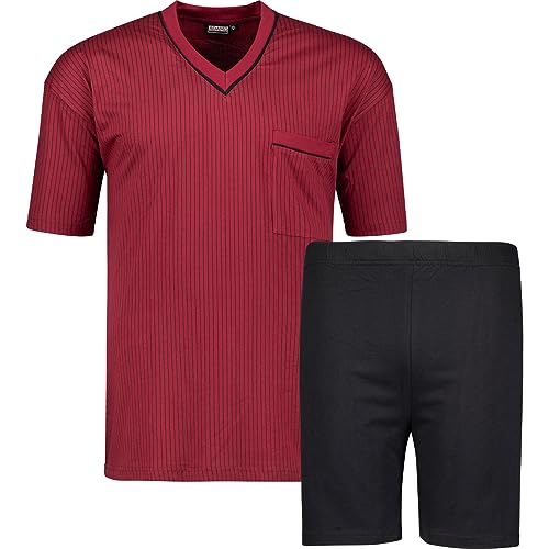 ADAMO Kurzarm Schlafanzug in weinrot der Firma ÜBERGRÖSSE 10XL, Größe:8XL von ADAMO