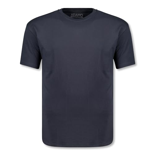 ADAMO Kurzarm T-Shirt Modell Kevin Herren Navy in Übergrößen 2XL-10XL Regular Fit, Größe:10XL von ADAMO