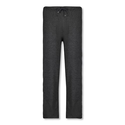 ADAMO Freizeithose Herren lang für Übergrößen 100% Baumwolle, Schwarz meliert, 10XL I Breite Jogginghose Herren mit Kordel, Gesäß- & 2 Einschubtaschen von ADAMO