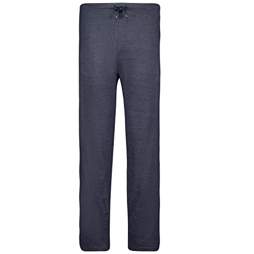 ADAMO Lange Loungewear Hose in Übergrößen bis 12XL Serie Leon für Herren dunkelblau meliert, Größe:12XL von ADAMO