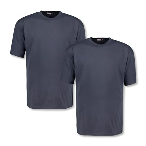 ADAMO Marlon T-Shirt 2er-Pack Übergröße 10XL, Größe:8XL;Farbe:Grau von ADAMO
