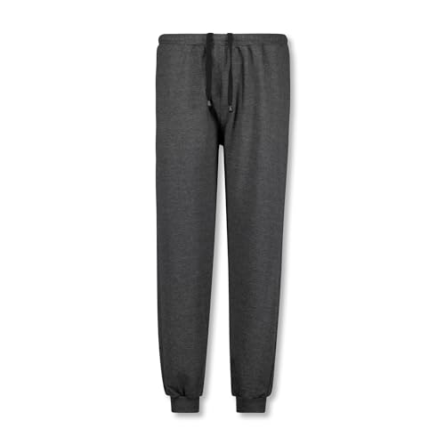 ADAMO Melierte Herren Jogginghose lang Serie Athen anthrazit großen Größen 2XL-14XL- mit Bündchen, Größe:5XL von ADAMO