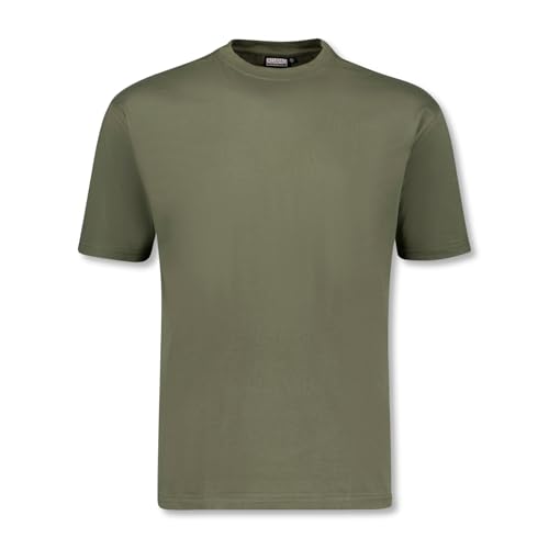 ADAMO Regular FIT Kurzarm T-Shirt Oliv für Herren Übergrößen 2XL-12XL Modell Kevin, Größe:8XL von ADAMO