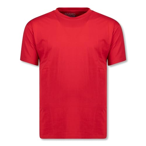 ADAMO Regular FIT Kurzarm T-Shirt rot für Herren Übergrößen 2XL-10XL Modell Kevin, Größe:10XL von ADAMO