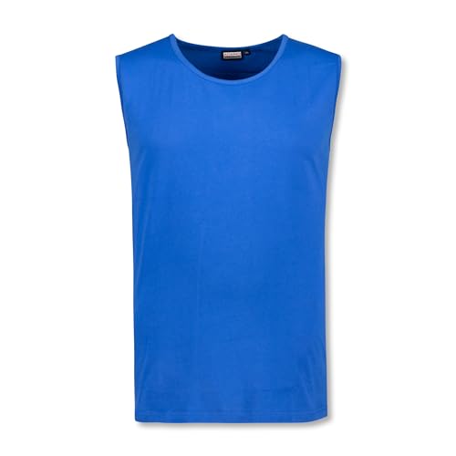 ADAMO Unterhemd Herren für Übergrößen 100% Baumwolle, Royalblau, 10XL I Tank Top Herren mit Breiten Schultern I Herren Unterhemden mit Rundhals von ADAMO