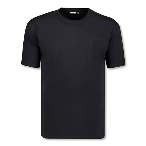 ADAMO Rundhals T-Shirt Serie Kody in Übergrößen bis 10XL Regular Fit schwarz für Herren, Größe:6XL von ADAMO